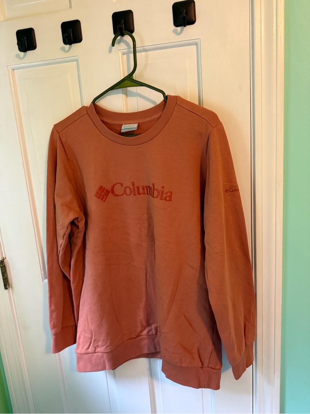 Columbia Light Orange Logo Crewneck Sweatshirt